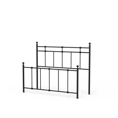 August Grove® Starrucca Steel Metal Spindle Headboard and Footboard